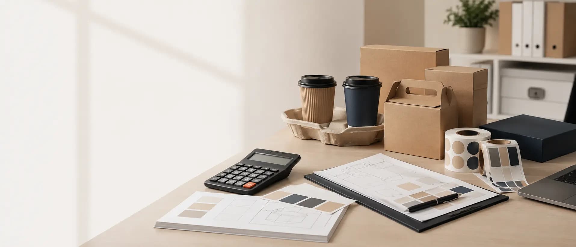 Packaging quote planning desk
