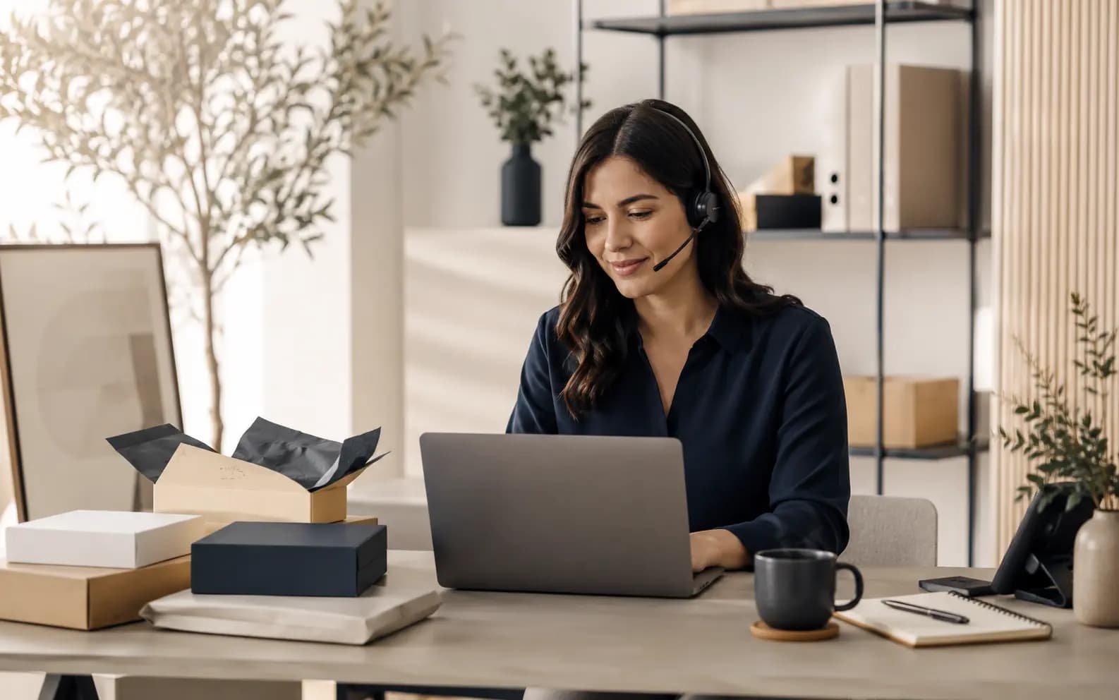 Neopak customer support workspace