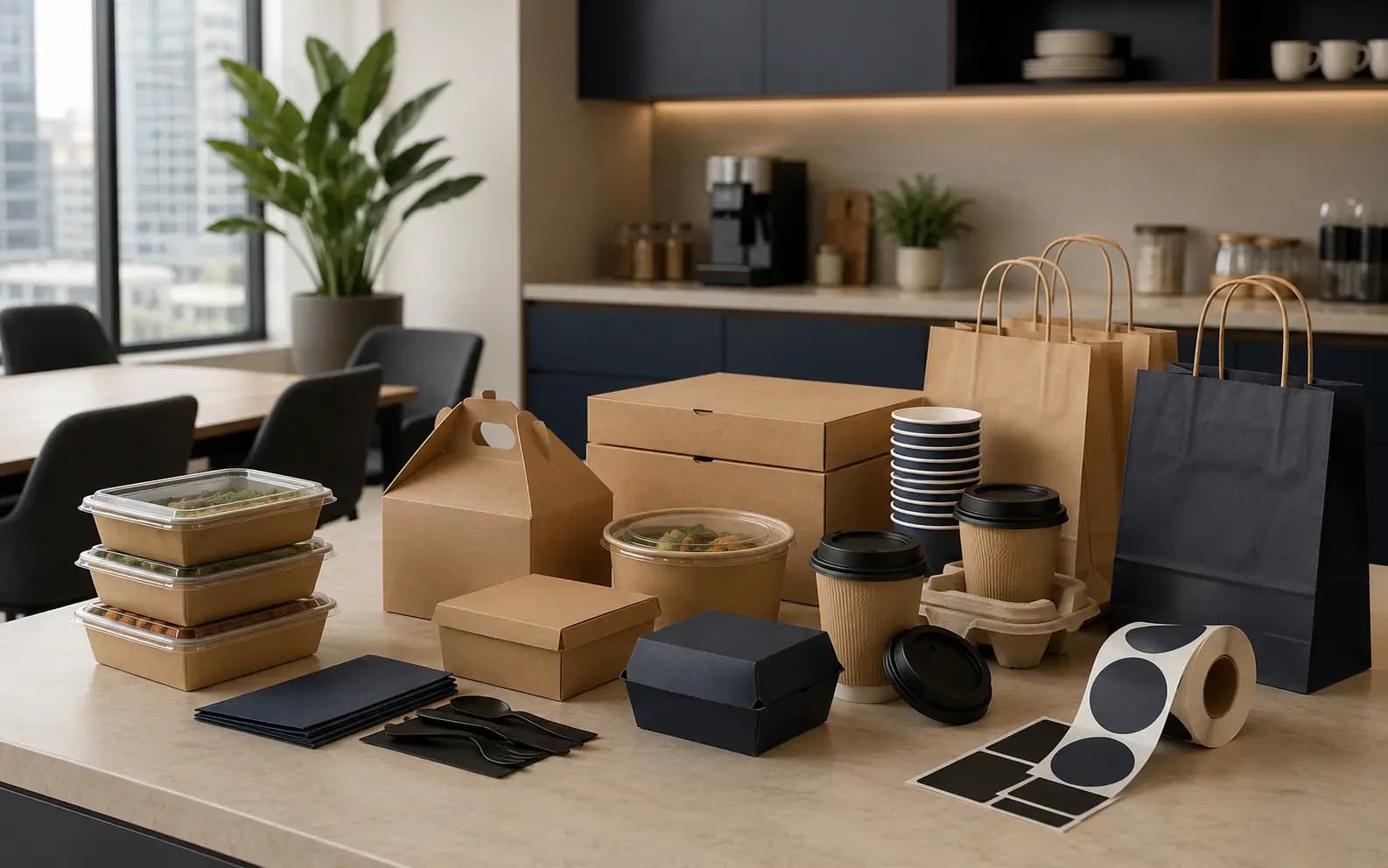 Corporate office kitchen packaging supplies